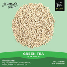 Load image into Gallery viewer, Natural Paw Tofu Cat Litter 4.5 lb (Green Tea) 8 pack 36 lb Case
