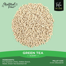 Load image into Gallery viewer, Natural Paw Tofu Cat Litter 4.5 lb (Green Tea) 8 pack 36 lb Case