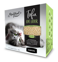 Load image into Gallery viewer, Natural Paw Tofu Cat Litter 4.5 lb box (Charcoal) 8 pack 36 lb Case
