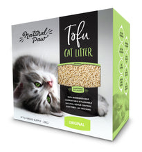 Load image into Gallery viewer, Natural Paw Tofu Cat Litter 4.5 lb (Unscented) 8 pack 36 lb Case

