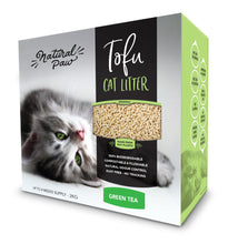 Load image into Gallery viewer, Natural Paw Tofu Cat Litter 4.5 lb (Green Tea) 8 pack 36 lb Case
